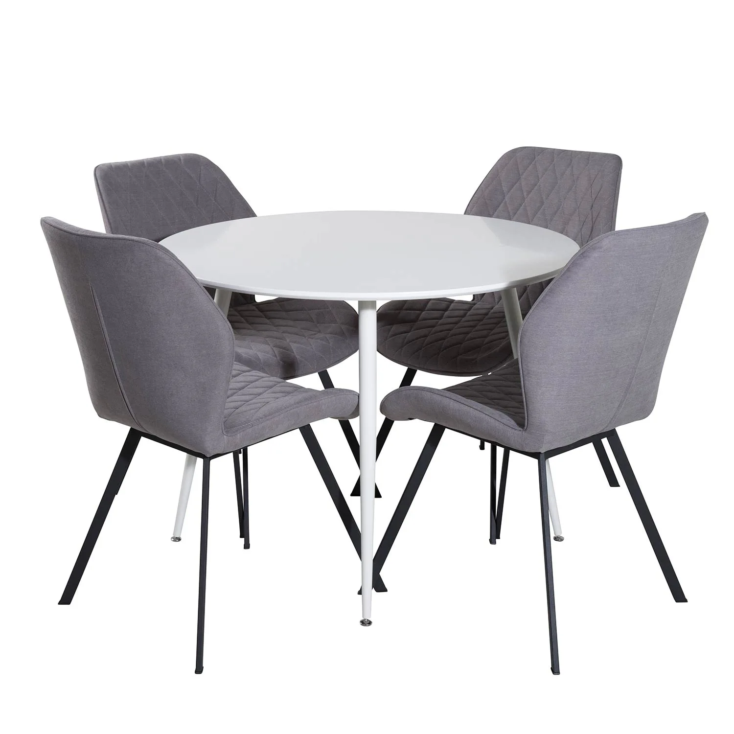 Matgrupp Venture Home Plake med 4 Geneva Stolar Runt