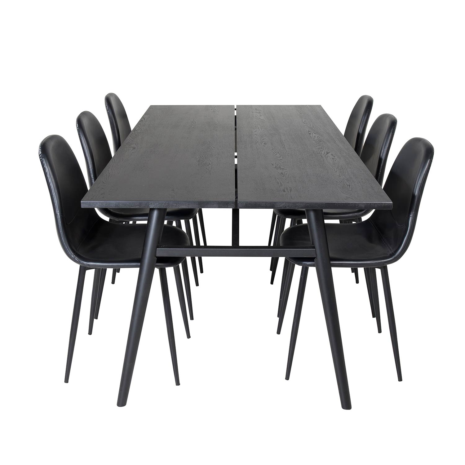 Matgrupp Venture Home Salt med 6 Pobbie Stolar Läder