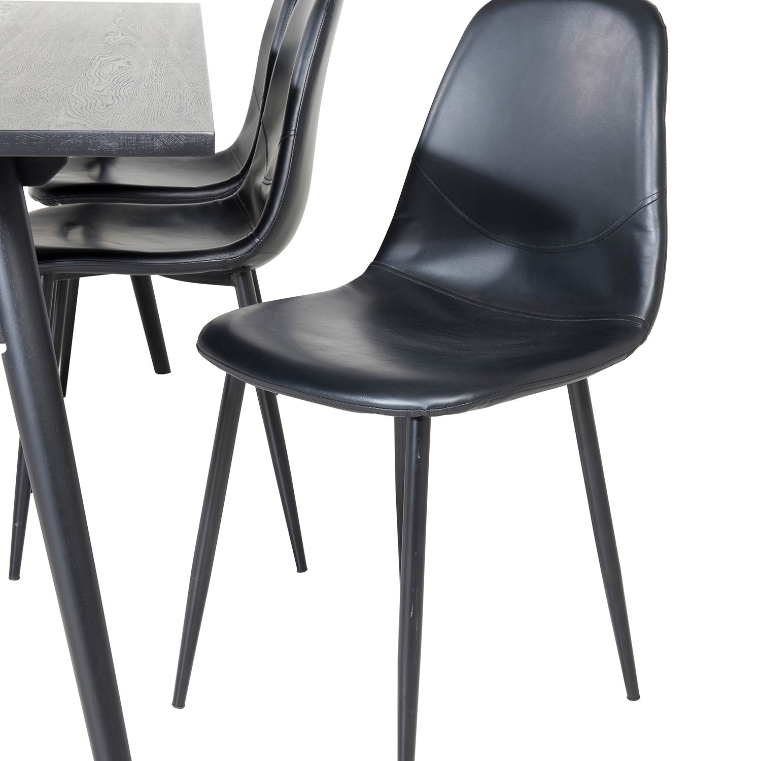 Matgrupp Venture Home Salt med 6 Pobbie Stolar Läder