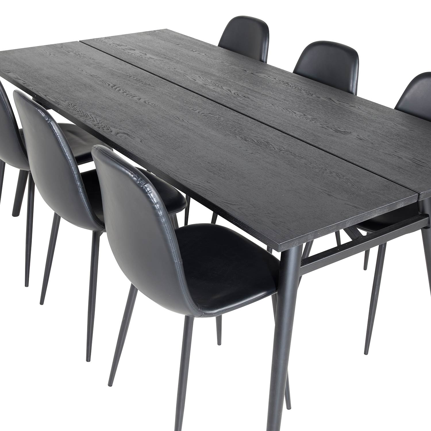 Matgrupp Venture Home Salt med 6 Pobbie Stolar Läder