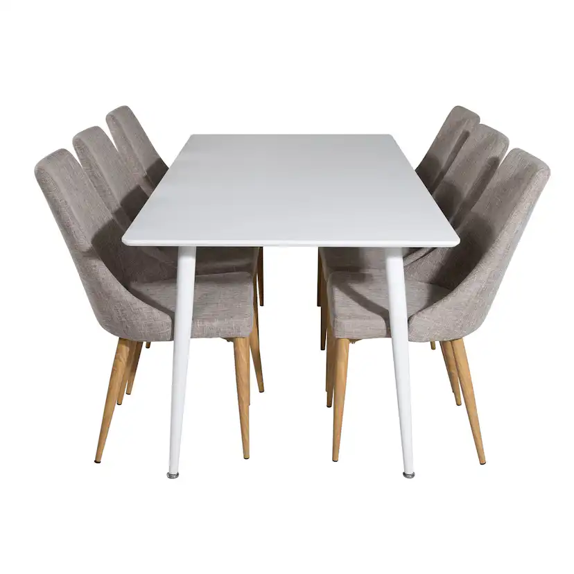 Matgrupp Venture Home Pobbie med 6 Laura Stolar Polyestertyg