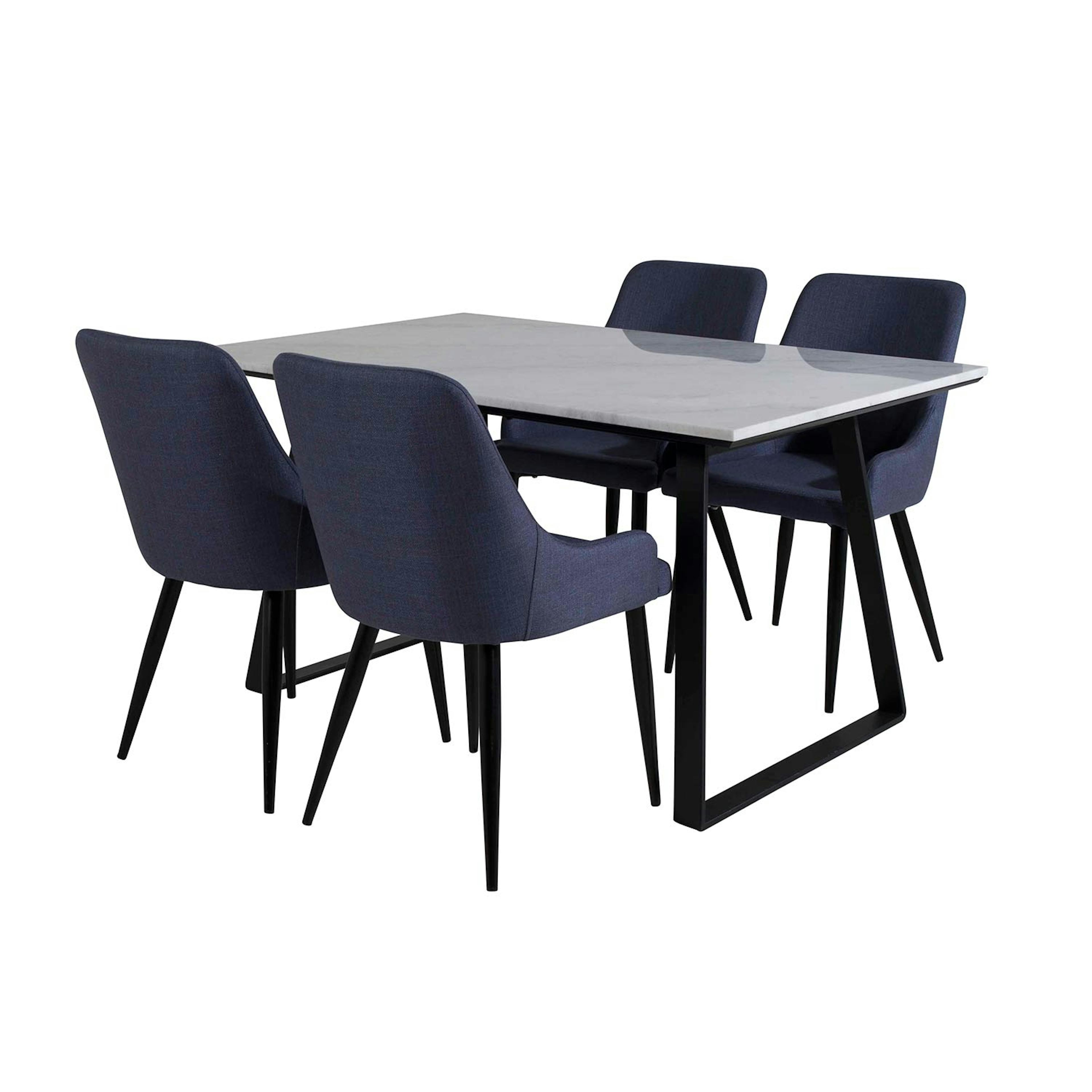 Matgrupp Venture Home Estelle 140 med 4 Plake Stolar