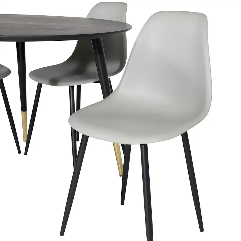 Matgrupp Venture Home Dipp Ø115 cm med 4 Polar Plast Stolar