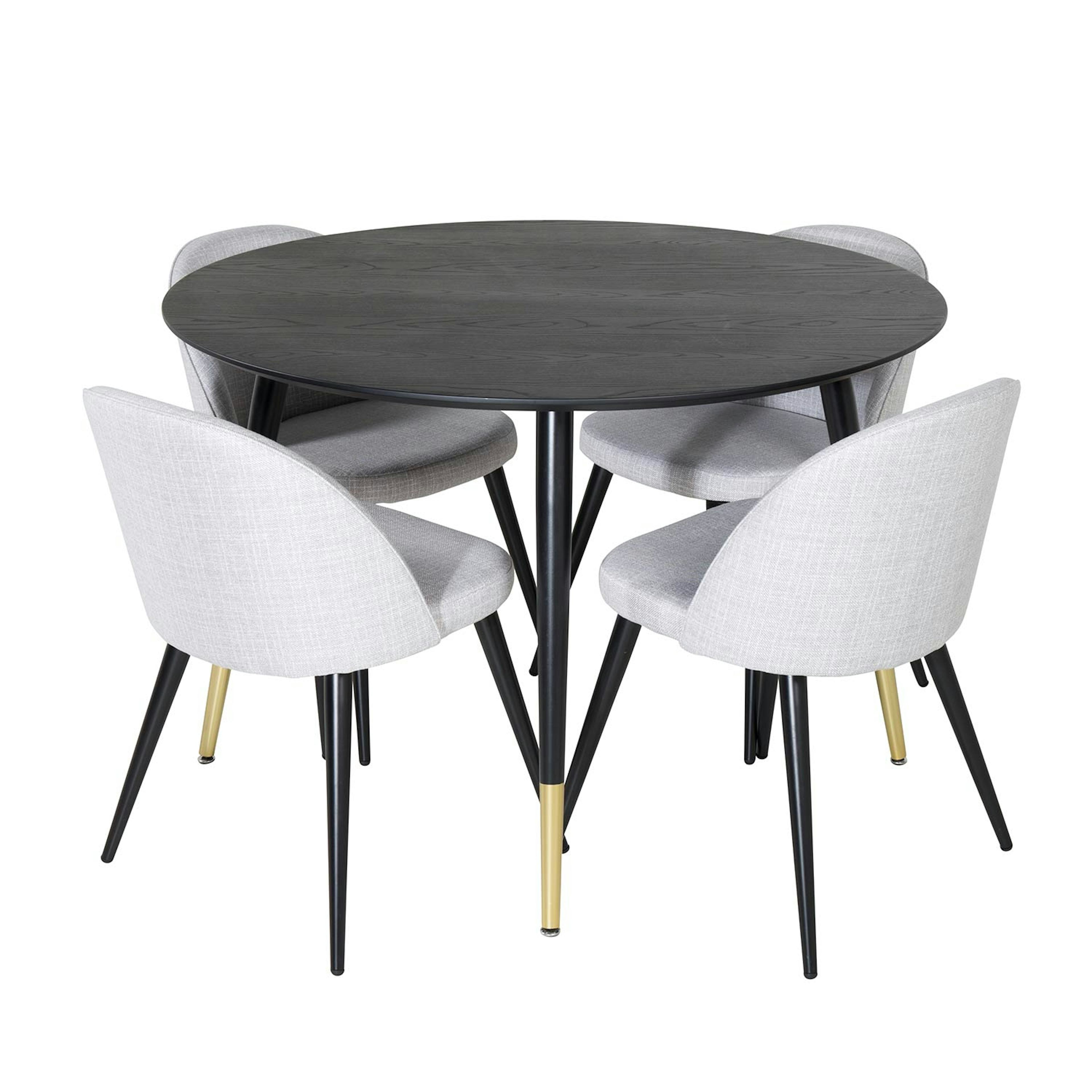 Svart/Mässing/Ljusgrå