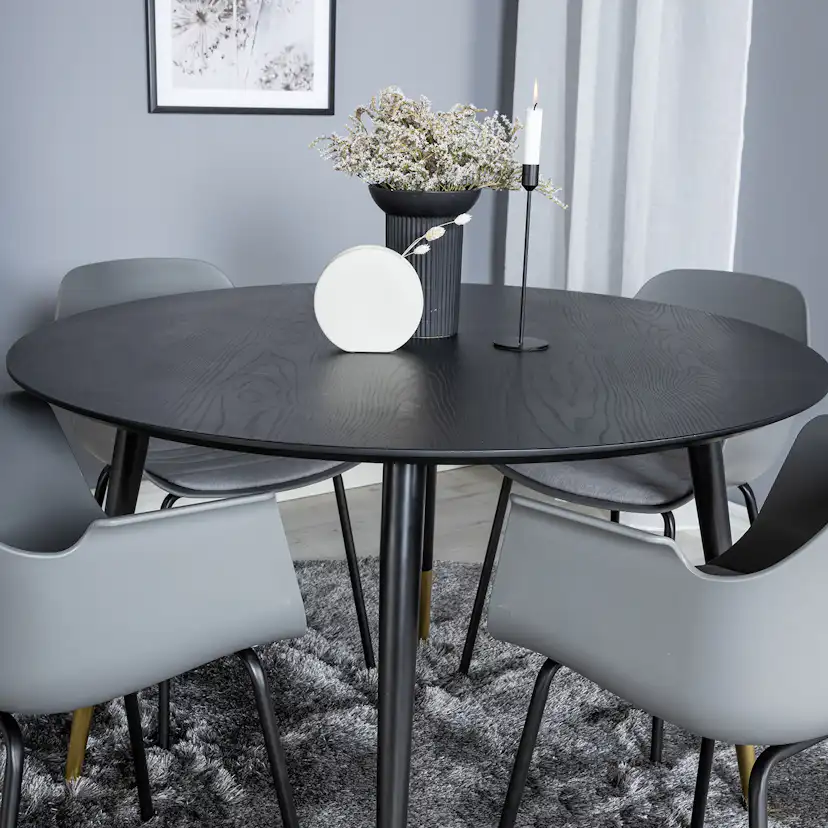 Matgrupp Venture Home Dipp Ø115 cm med 4 Comfort Stolar