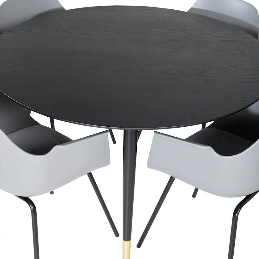 Matgrupp Venture Home Dipp Ø115 cm med 4 Comfort Stolar