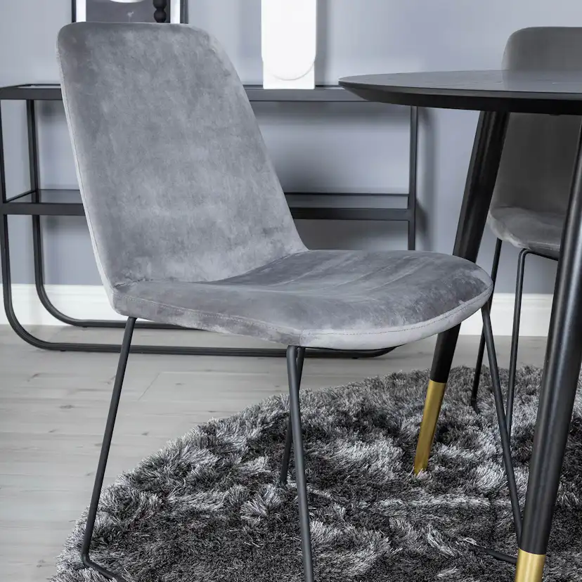 Matgrupp Venture Home Dipp Ø115 cm med 4 Muce Stolar