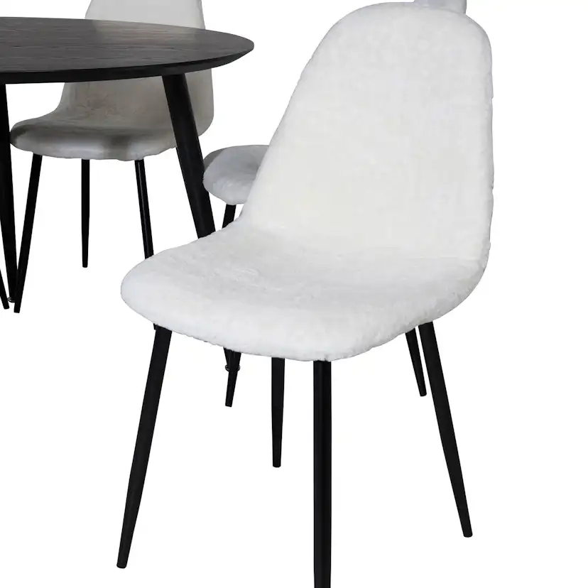 Matgrupp Venture Home Dipp Ø115 cm med 6 Polar Stolar