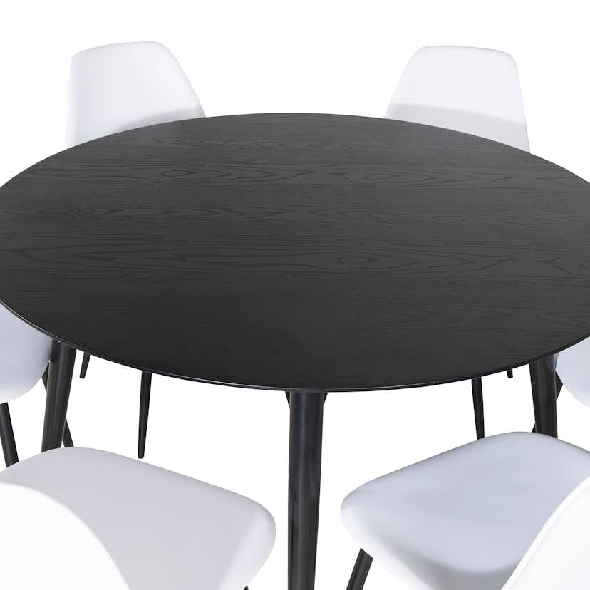 Matgrupp Venture Home Dipp Ø115 cm med 6 Polar Plast Stolar