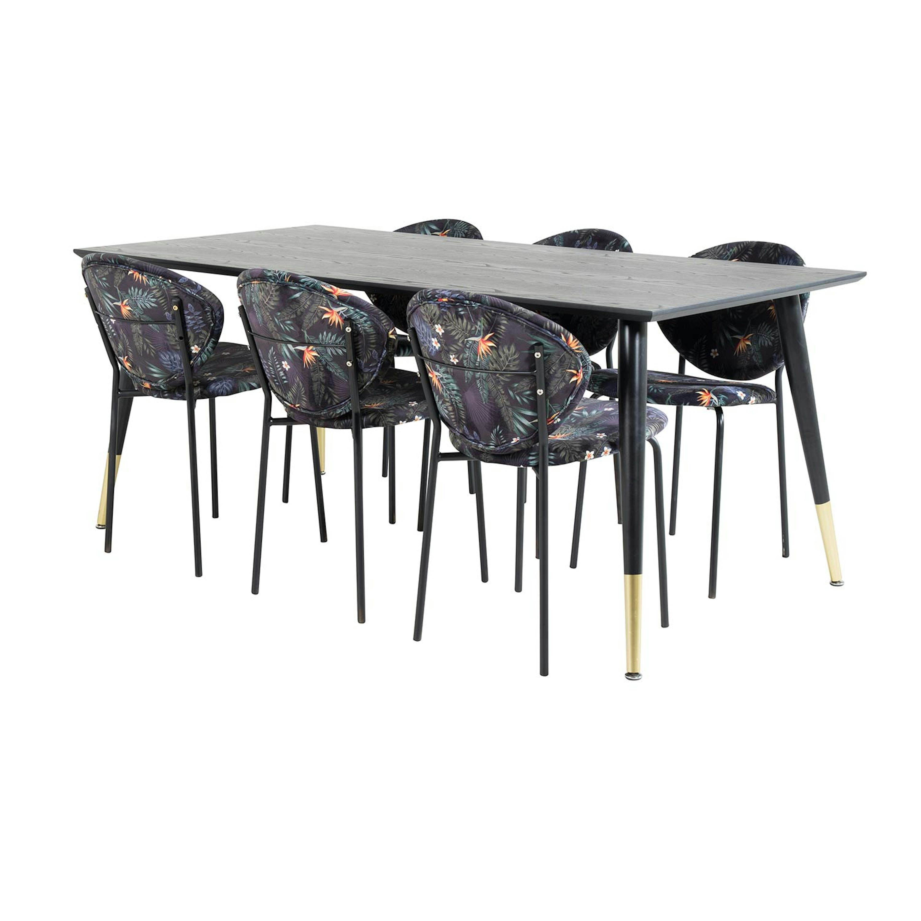 Matgrupp Venture Home Disa med 6 Valor Stolar