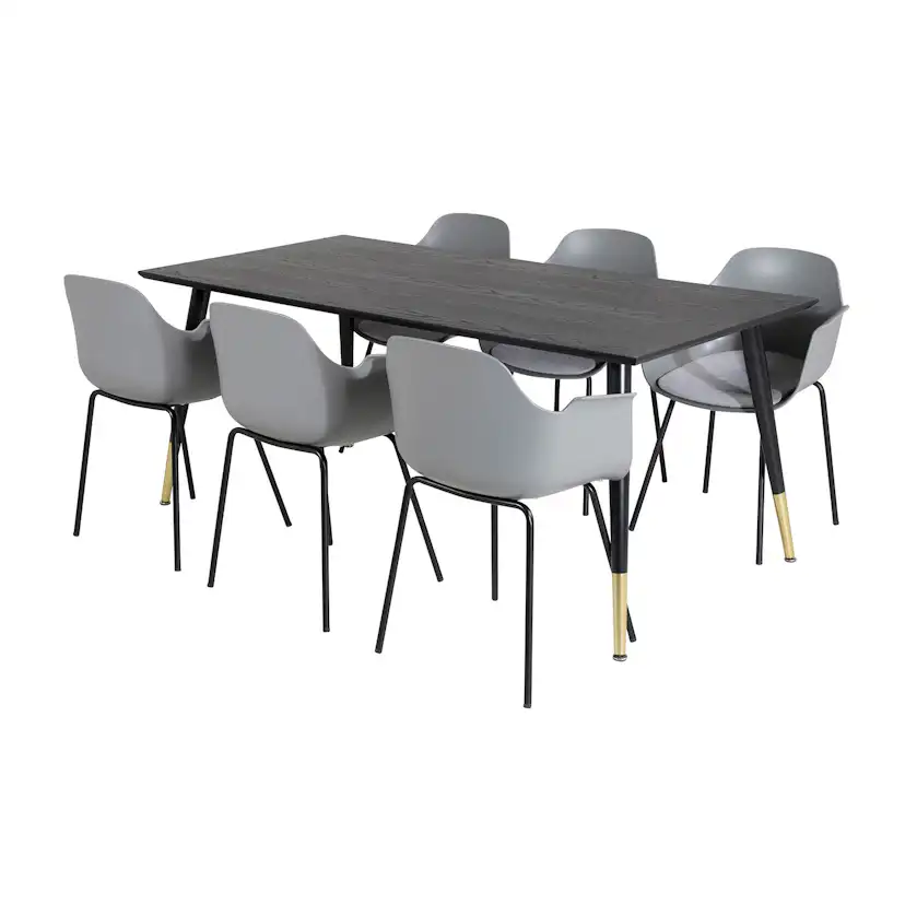 Matgrupp Venture Home Dipp med 6 Comfort Stolar