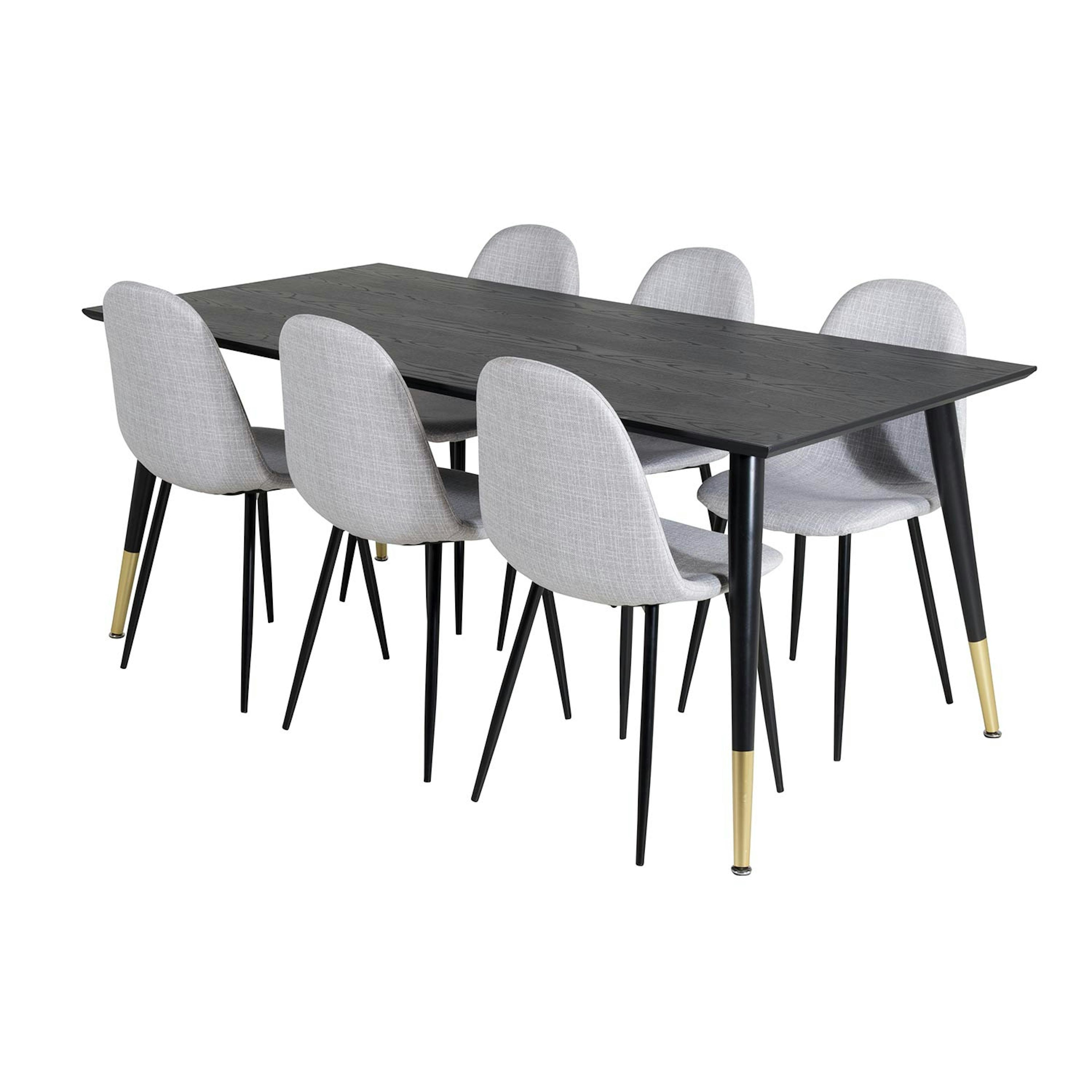 Svart/Mässing/Ljusgrå