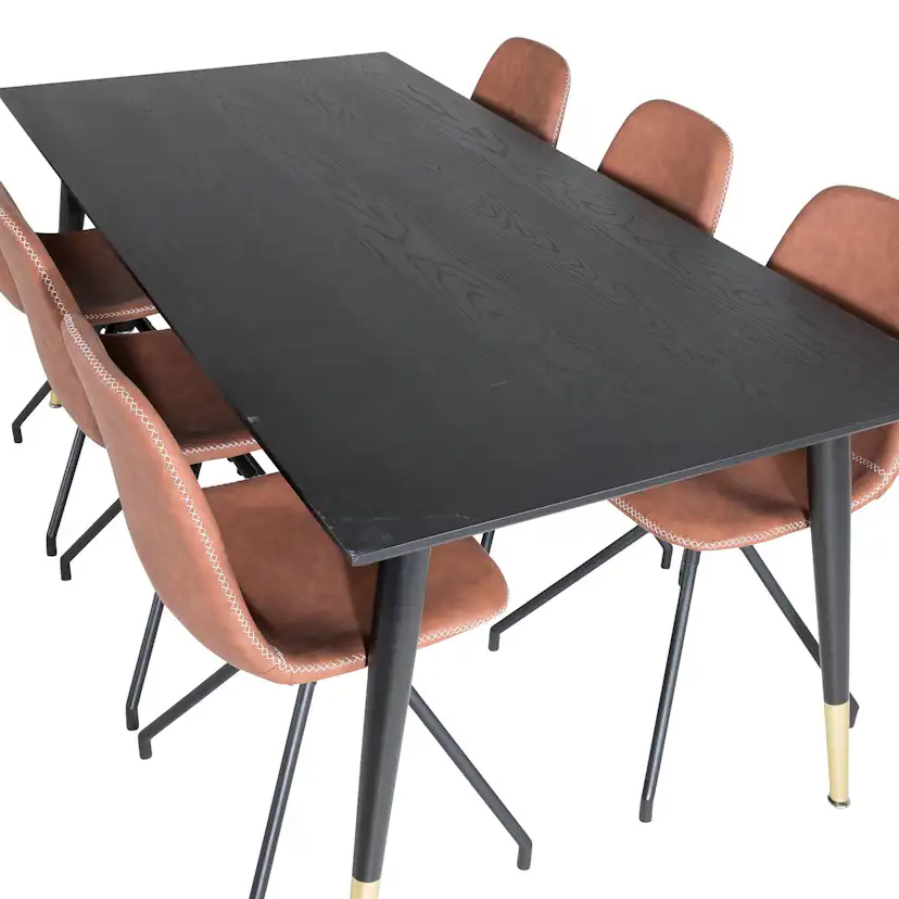 Matgrupp Venture Home Dipp med 6 Polar Snurr Stolar