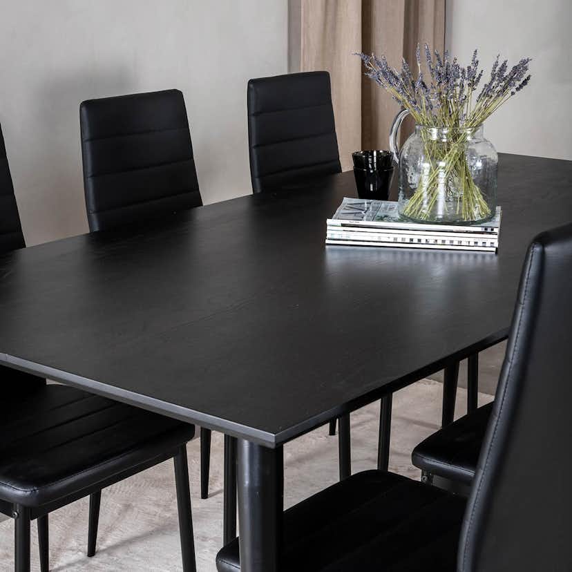 Matgrupp Venture Home Dipp med 6 Slim Stolar