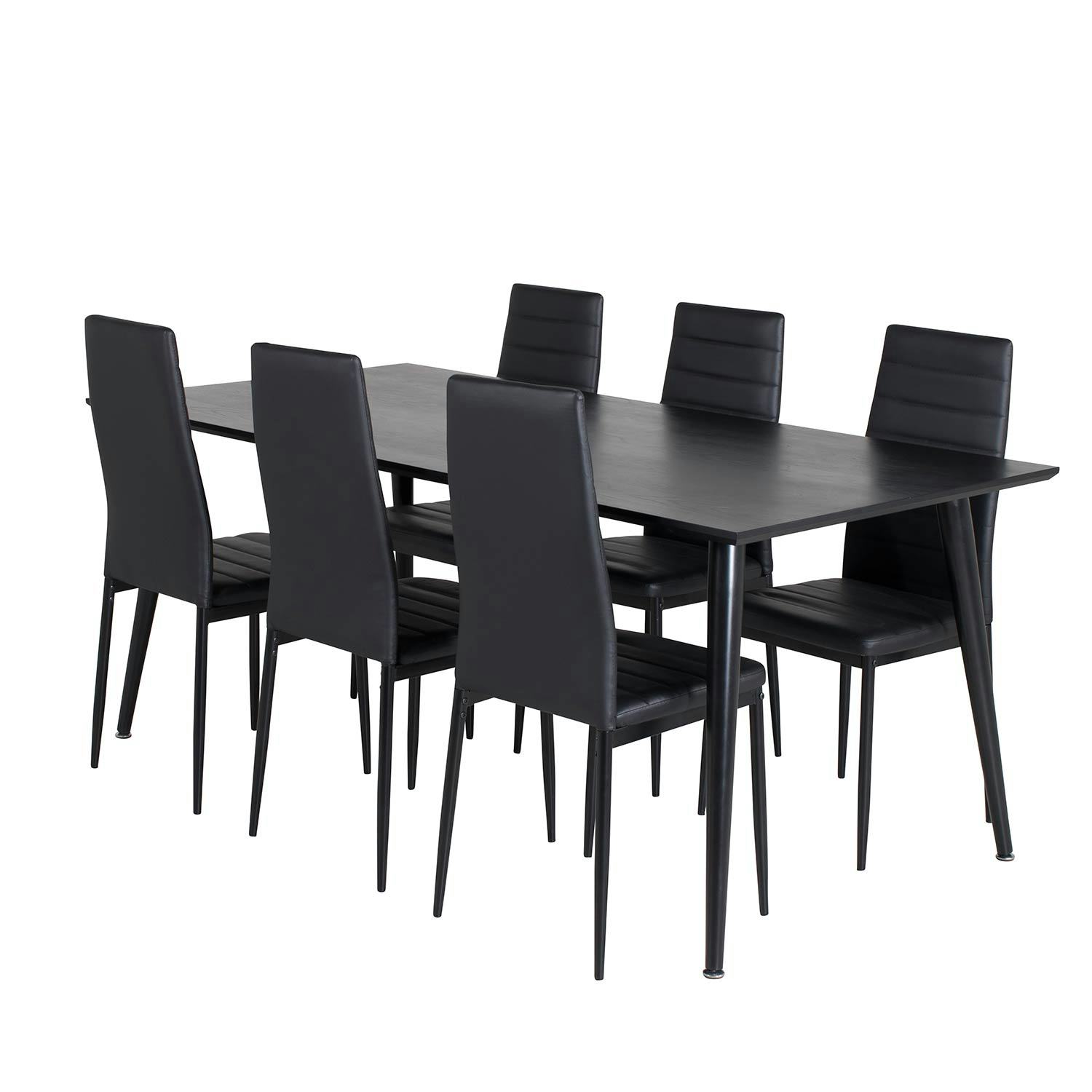 Matgrupp Venture Home Dipp med 6 Slim Stolar