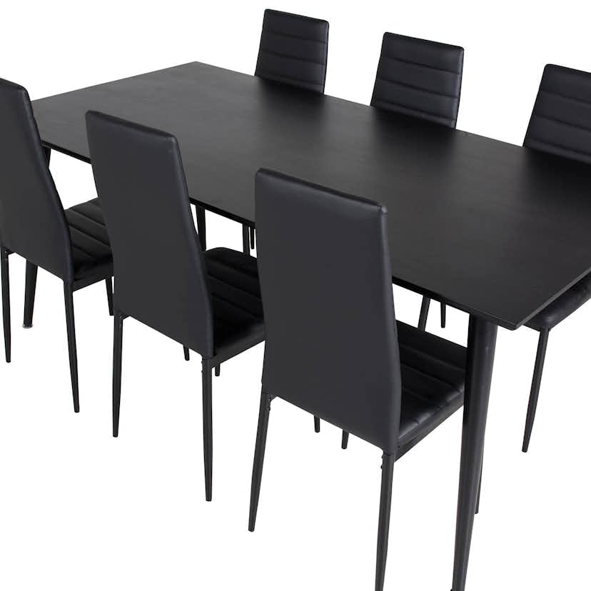 Matgrupp Venture Home Dipp med 6 Slim Stolar