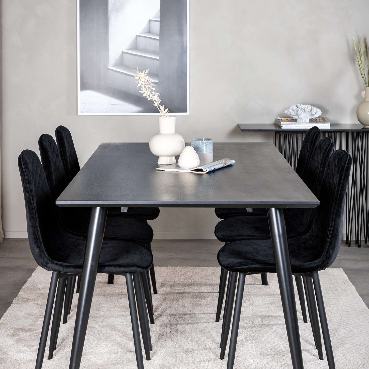 Matgrupp Venture Home Dipp med 6 Polar Stitches Stolar