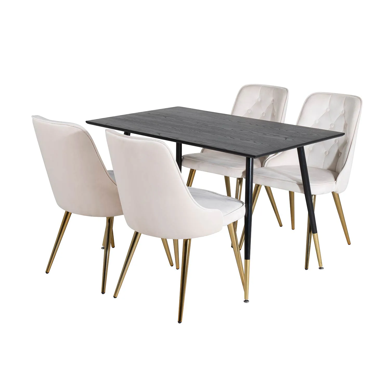 Svart/Mässing/Beige