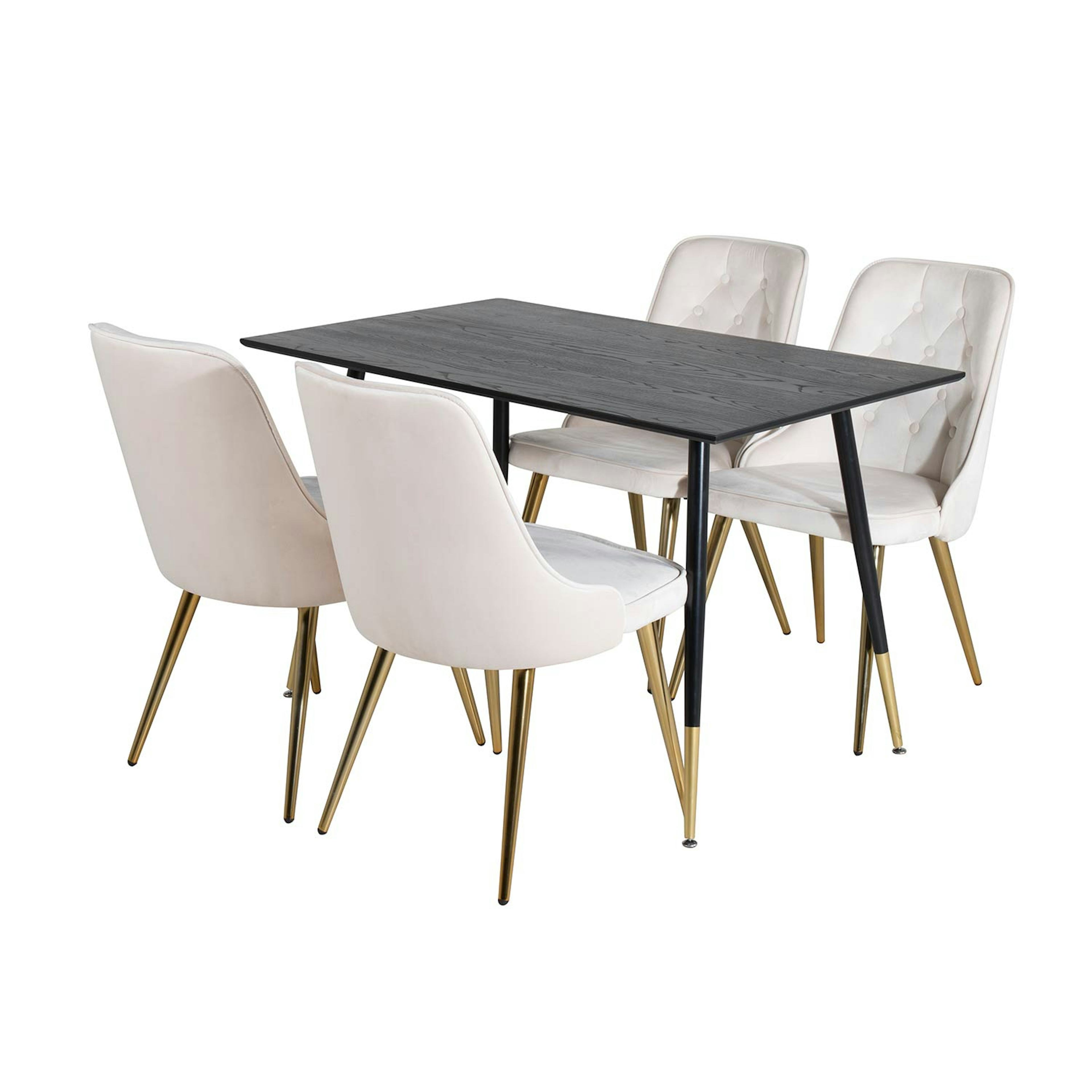 Svart/Mässing/Beige