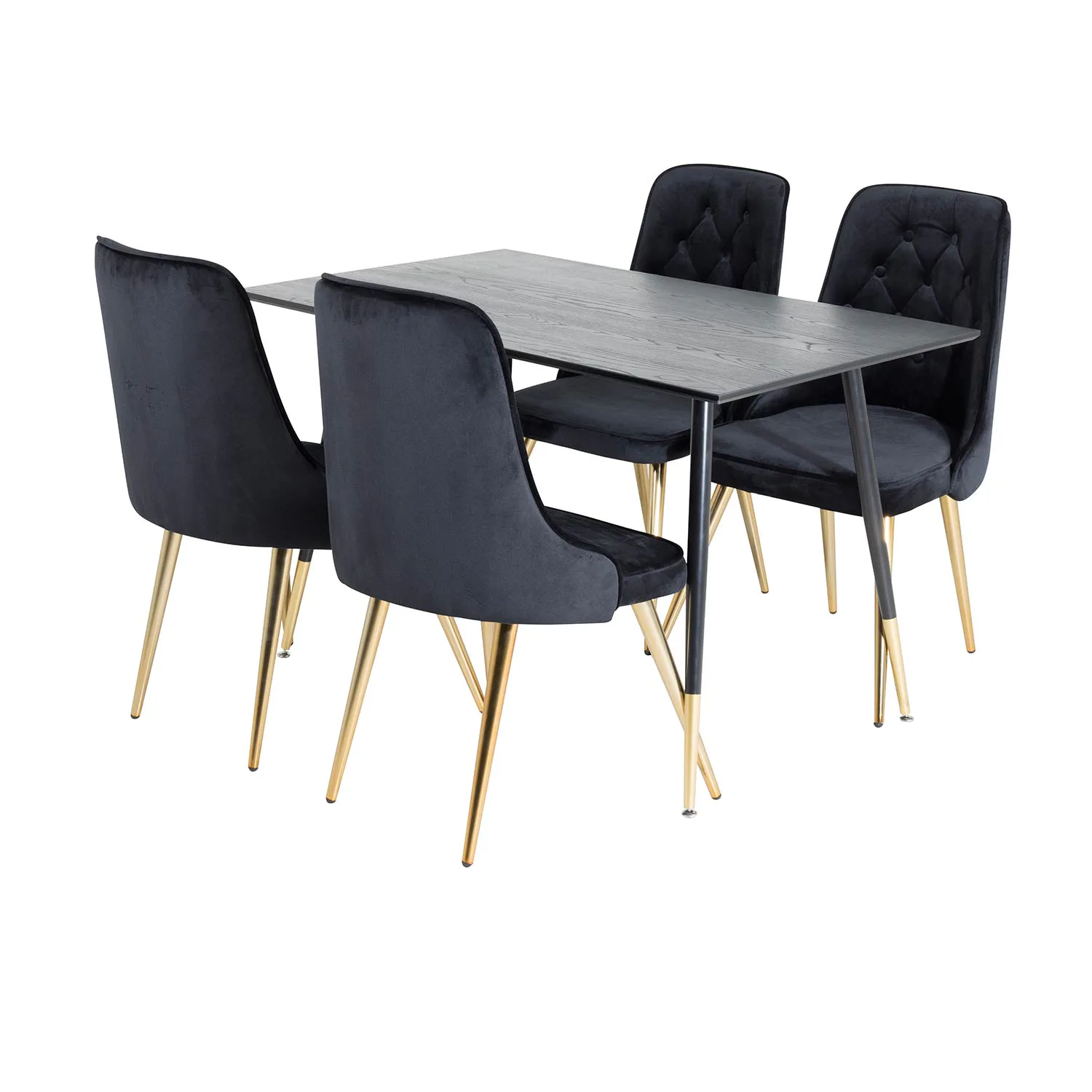 Svart/Mässing/Svart