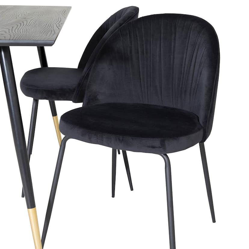 Matgrupp Venture Home Dipp med 4 Wrinkles Stolar