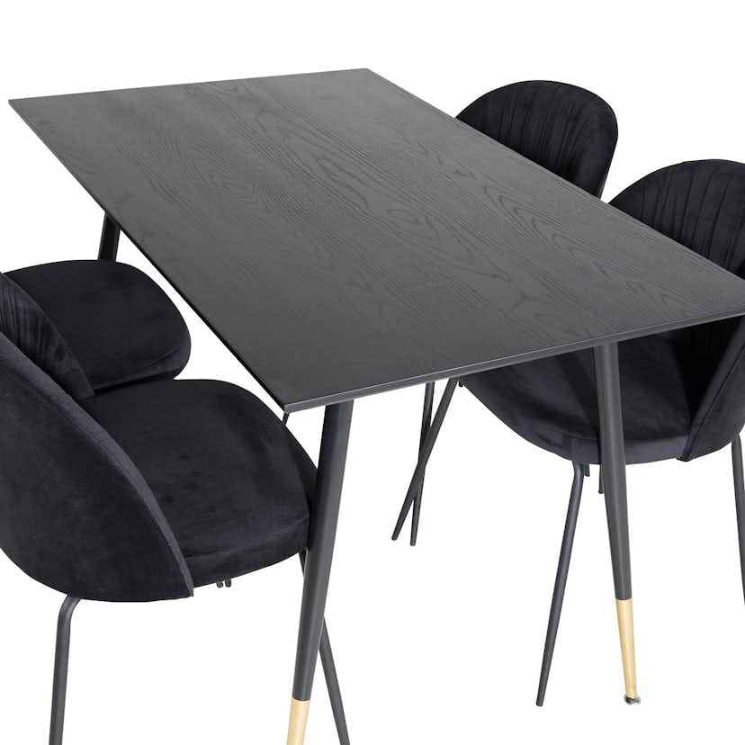 Matgrupp Venture Home Dipp med 4 Wrinkles Stolar