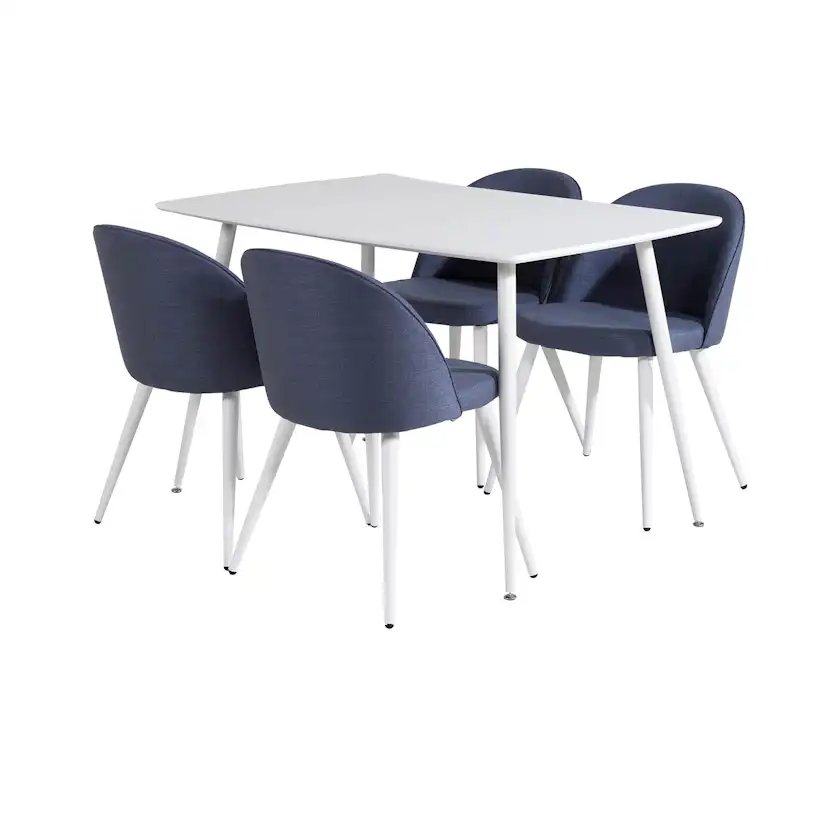 Matgrupp Venture Home Pobbie med 4 Valentina Stolar Polyestertyg