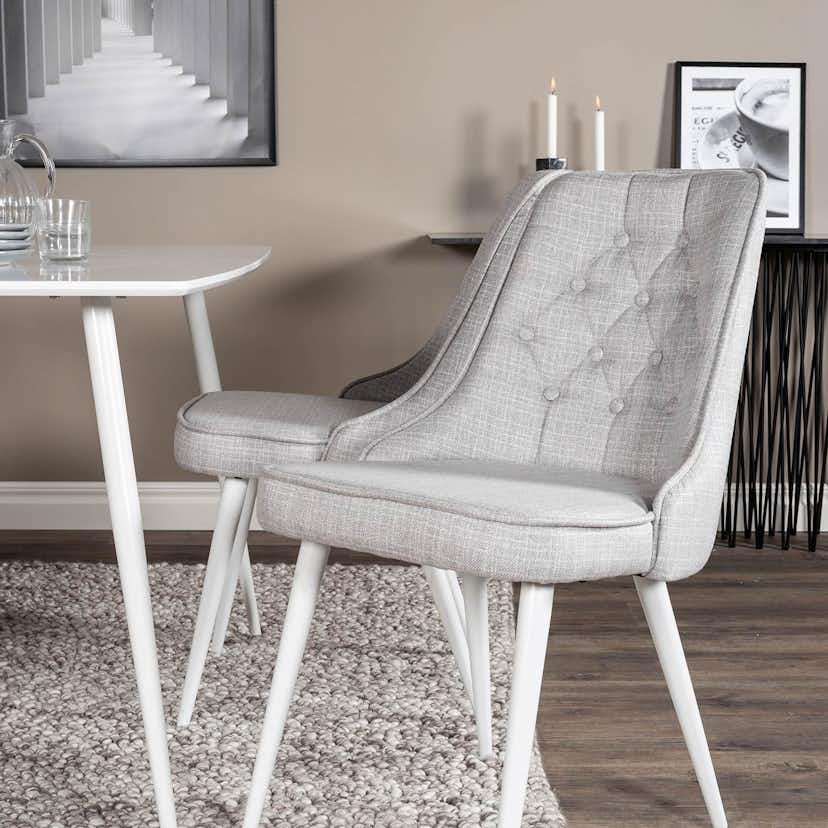 Matgrupp Venture Home Pobbie med 4 Vera Stolar Polyestertyg