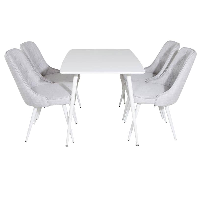 Matgrupp Venture Home Pobbie med 4 Vera Stolar Polyestertyg