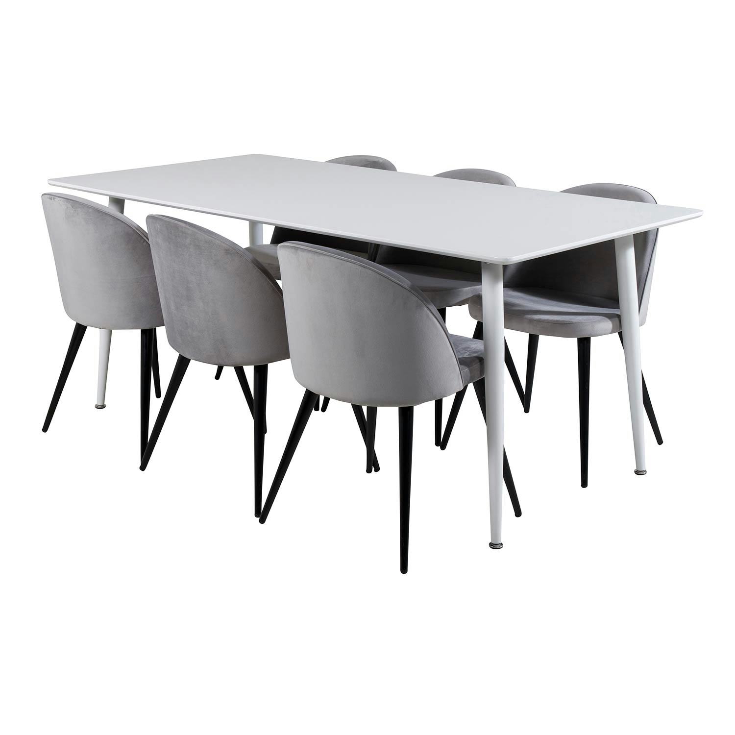 Matgrupp Venture Home Pobbie med 6 Valentina Stolar Sammet