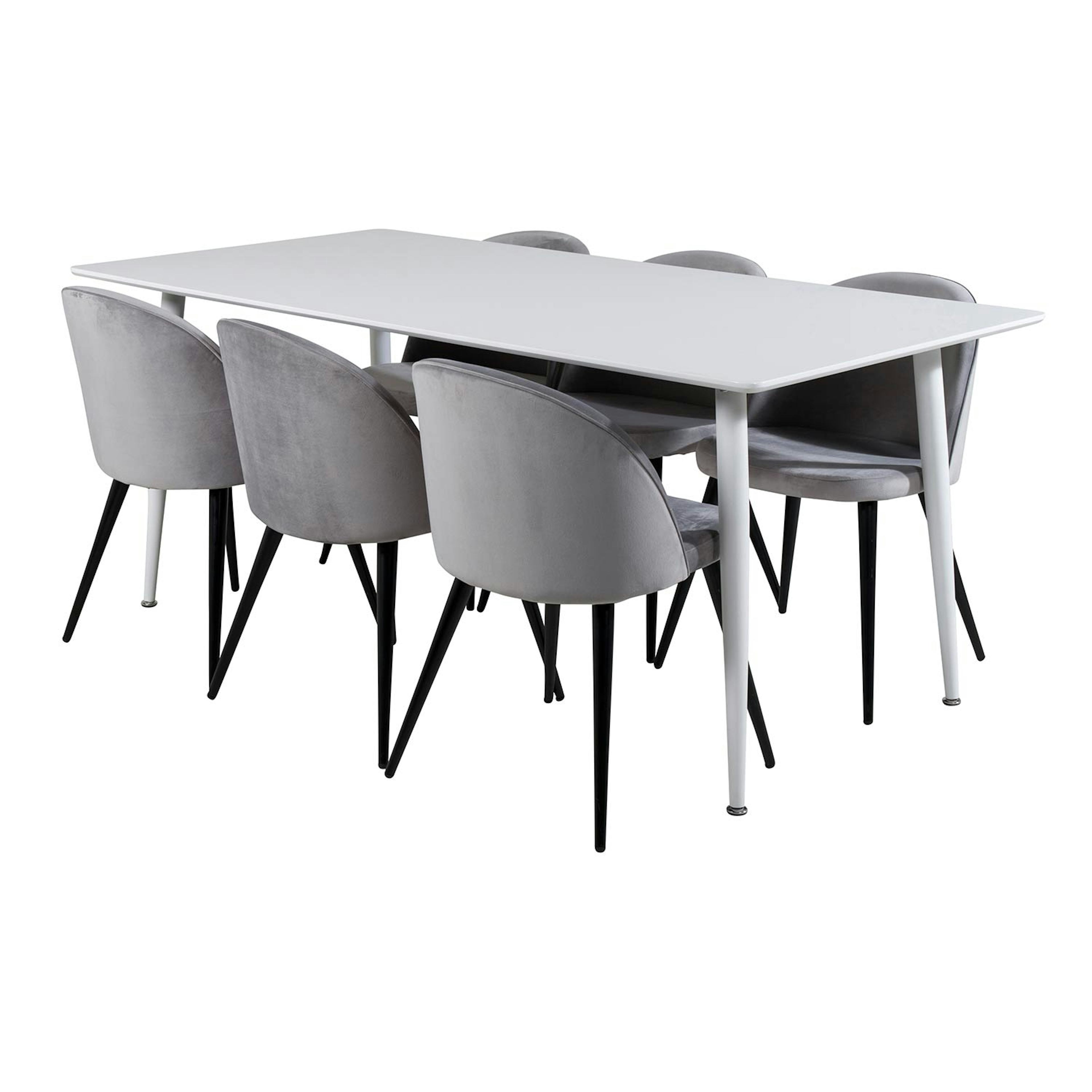 Matgrupp Venture Home Pobbie med 6 Valentina Stolar Sammet