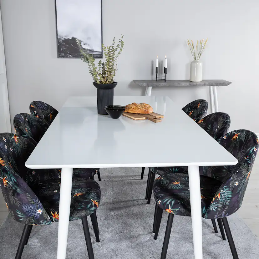 Matgrupp Venture Home Pobbie med 6 Valentina Stolar Polyestertyg