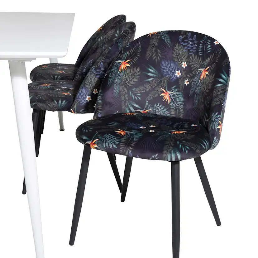 Matgrupp Venture Home Pobbie med 6 Valentina Stolar Polyestertyg