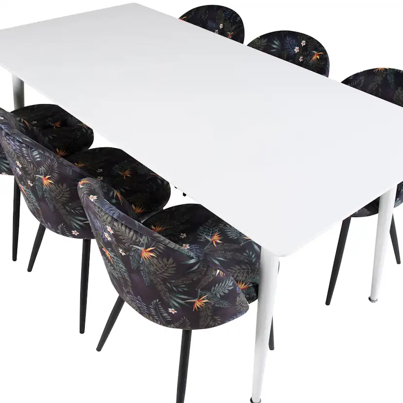 Matgrupp Venture Home Pobbie med 6 Valentina Stolar Polyestertyg