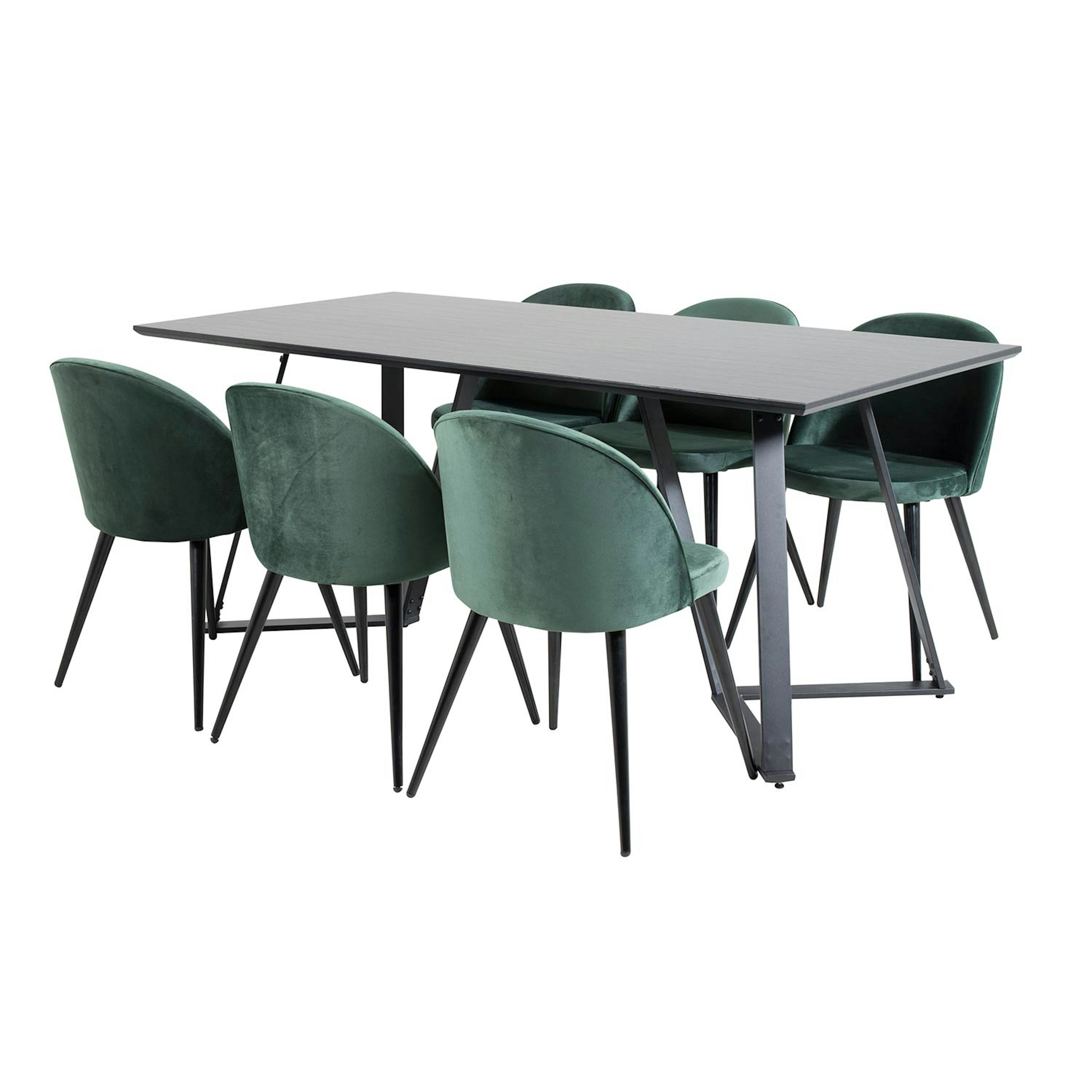 Matgrupp Venture Home Madde med 6 Valentina Stolar Sammmet