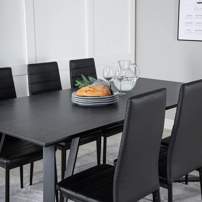 Matgrupp Venture Home Madde med 6 Sly Stolar