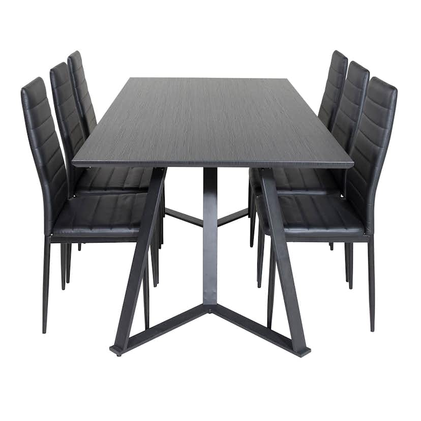 Matgrupp Venture Home Madde med 6 Sly Stolar