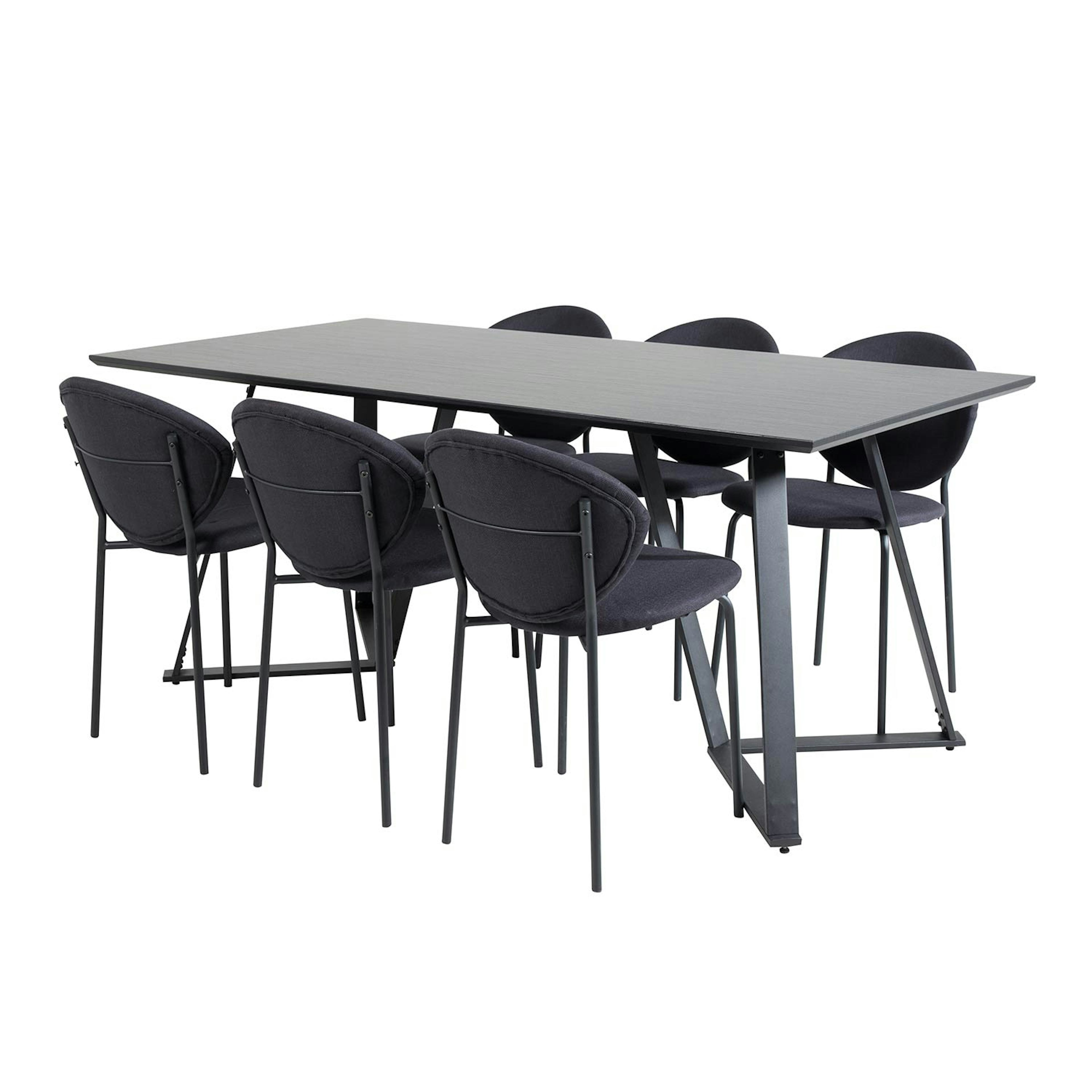 Matgrupp Venture Home Madde med 6 Valor Stolar Polyestertyg