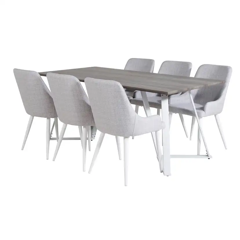 Matgrupp Venture Home Madde med 6 Plake Stolar