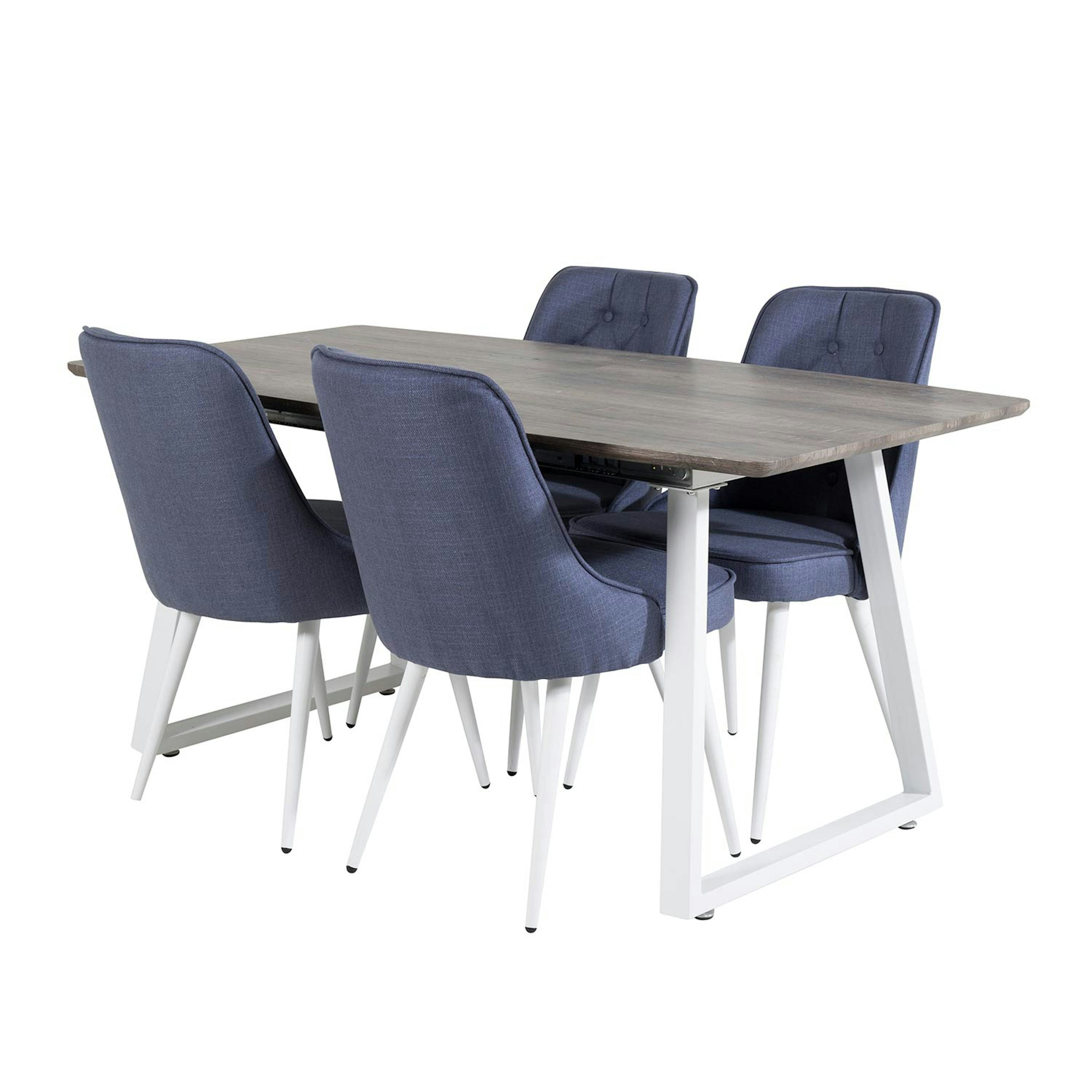 Matgrupp Venture Home Ina med 4 Vera Stolar Polyestertyg