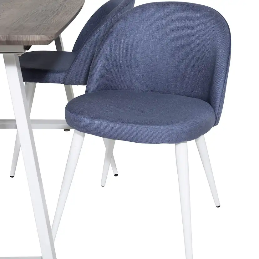 Matgrupp Venture Home Ina med 4 Valentina Stolar Polyestertyg