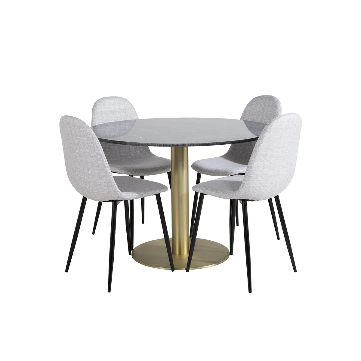 Svart/Mässing/Ljusgrå