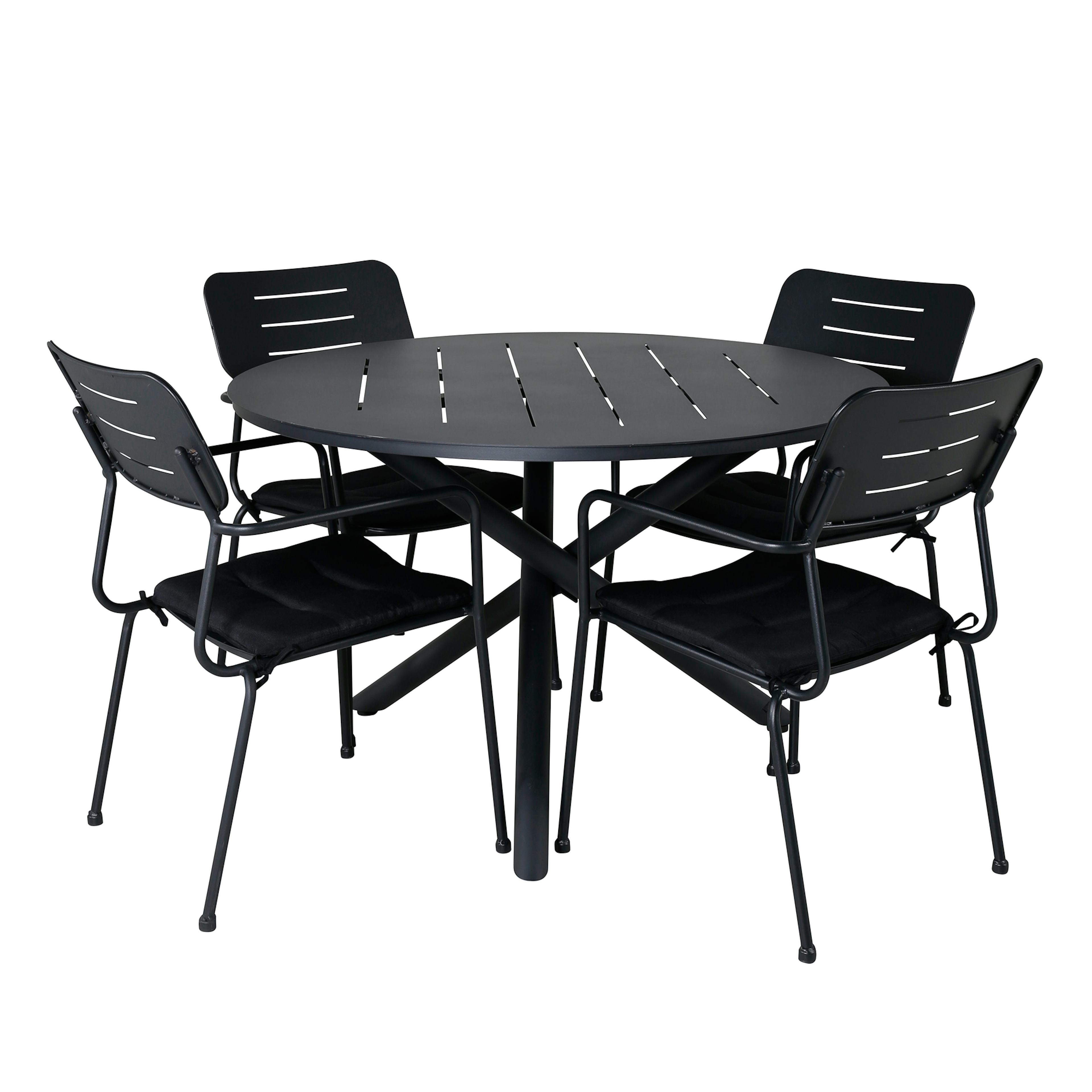 Matgrupp Venture Home Ande med 4 Nemo Matstolar