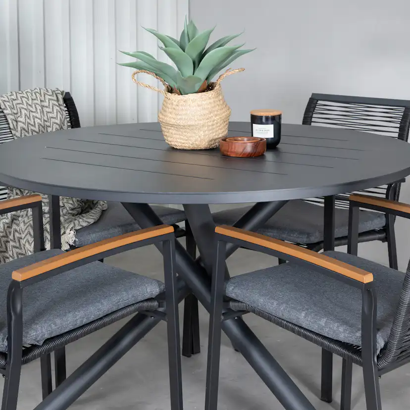 Matgrupp Venture Home Ande med 4 Darri Matstolar