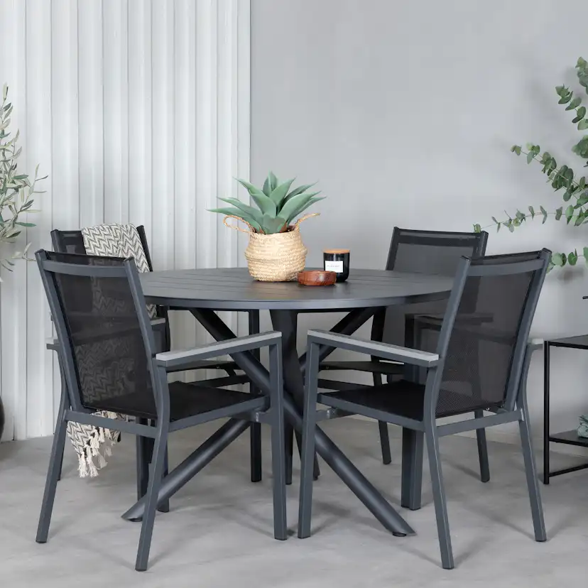 Matgrupp Venture Home Ande med 4 Pussel Matstolar