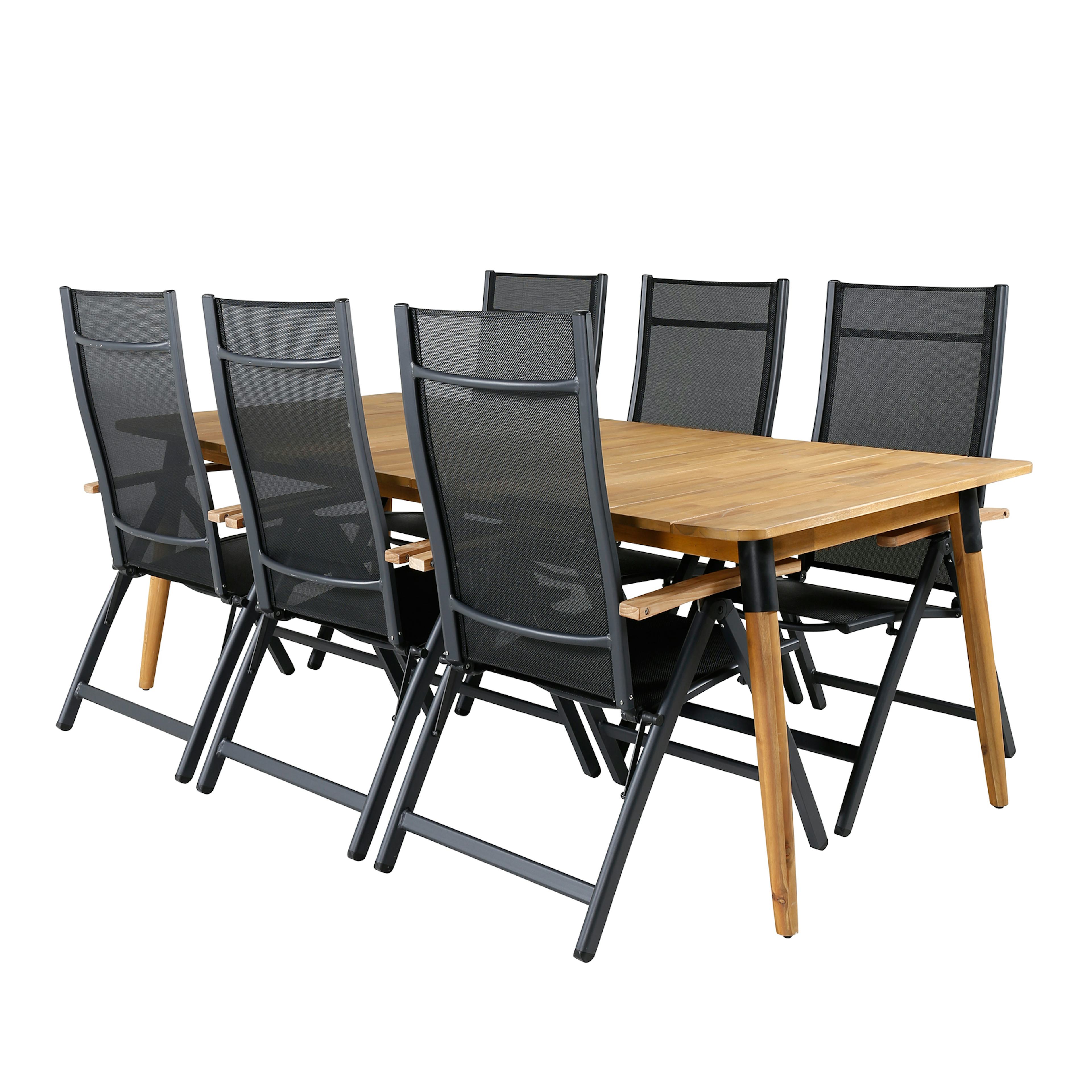 Matgrupp Utomhus Venture Home Julle med 6 Poda Trädgårdsstolar