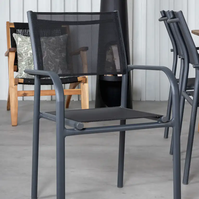 Matgrupp Utomhus Venture Home Julle med 6 Simba Trädgårdsstolar