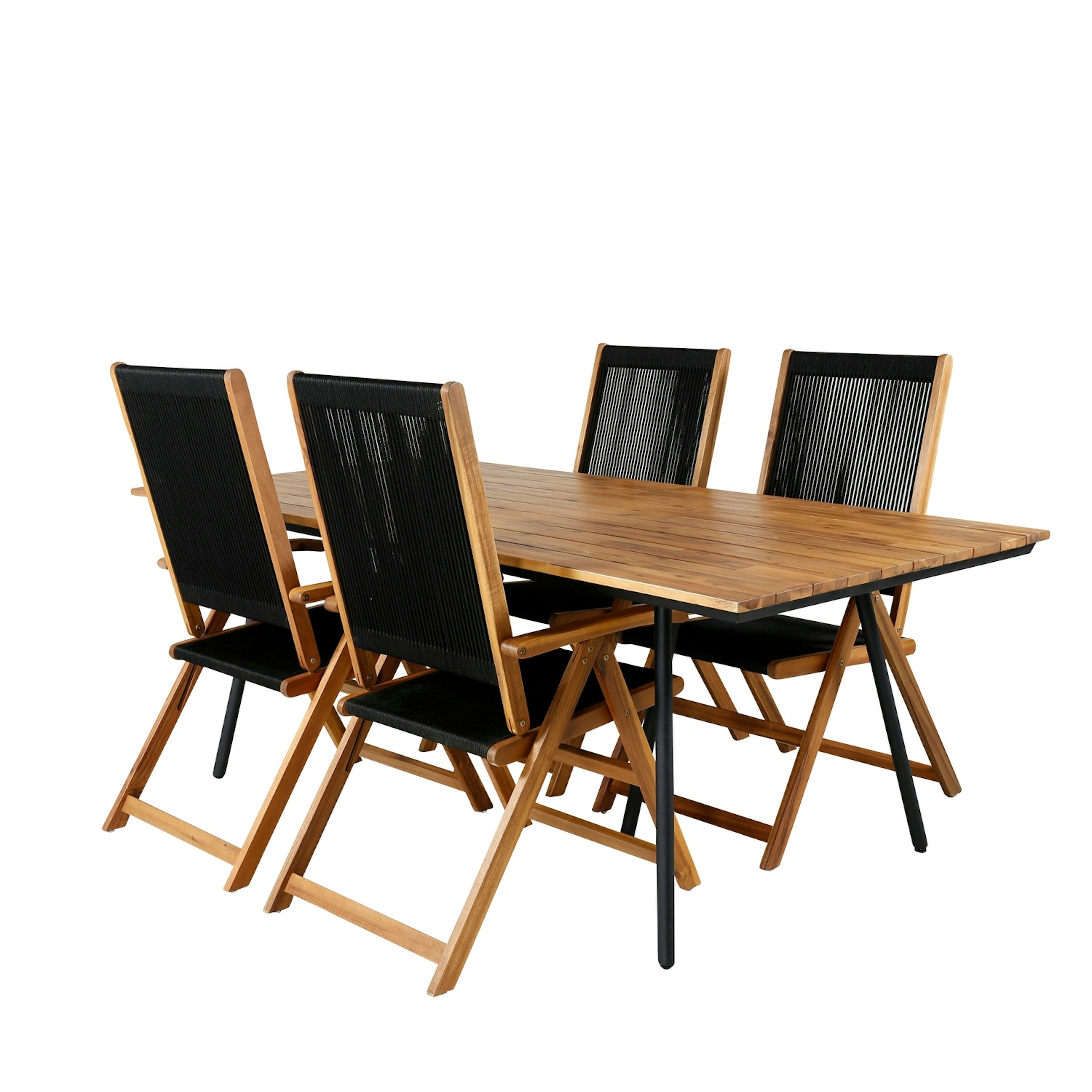 Matgrupp Venture Home Chane med 4 Jimbo Vikbara Matstolar