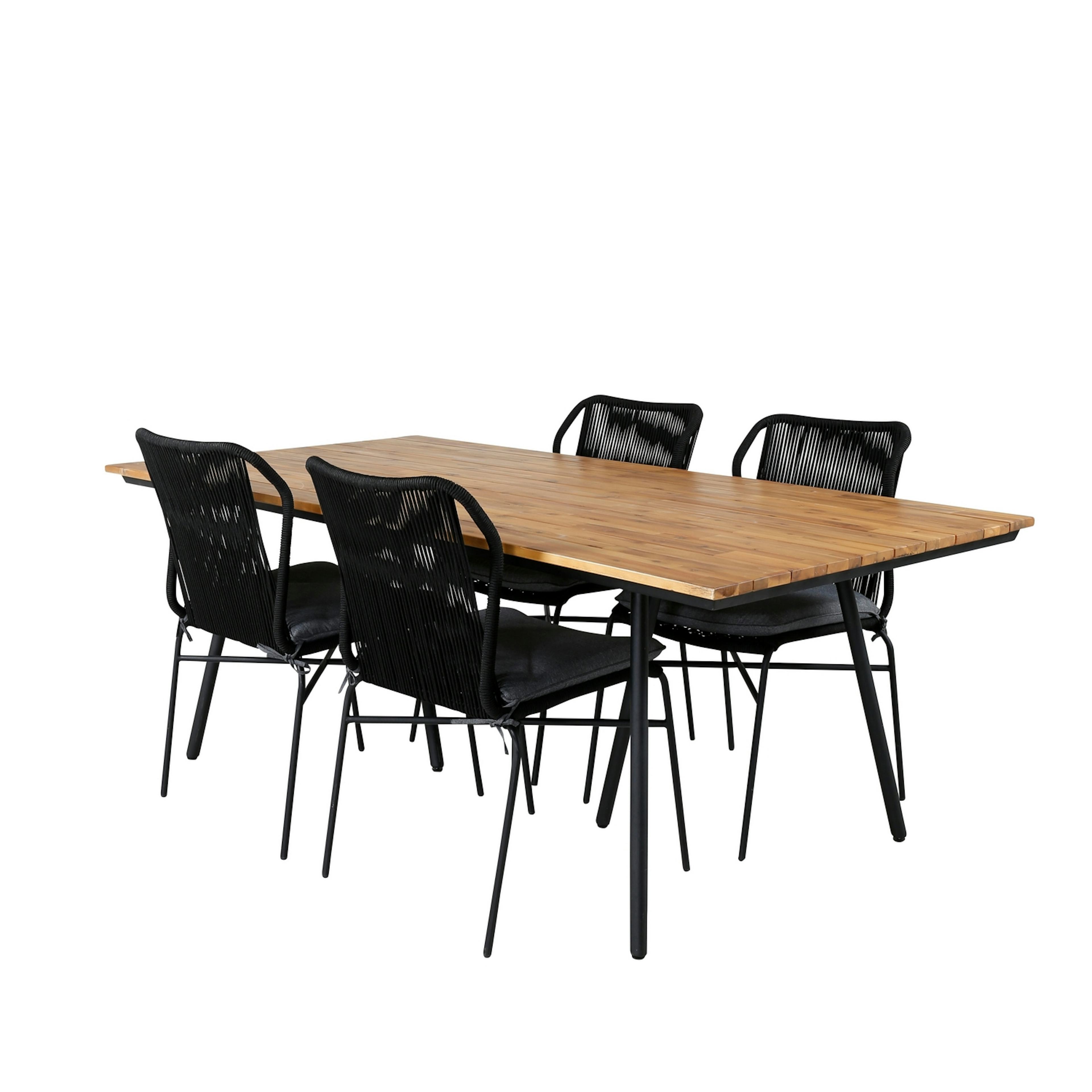 Matgrupp Venture Home Chane med 4 Julle Stapelbara Matstolar