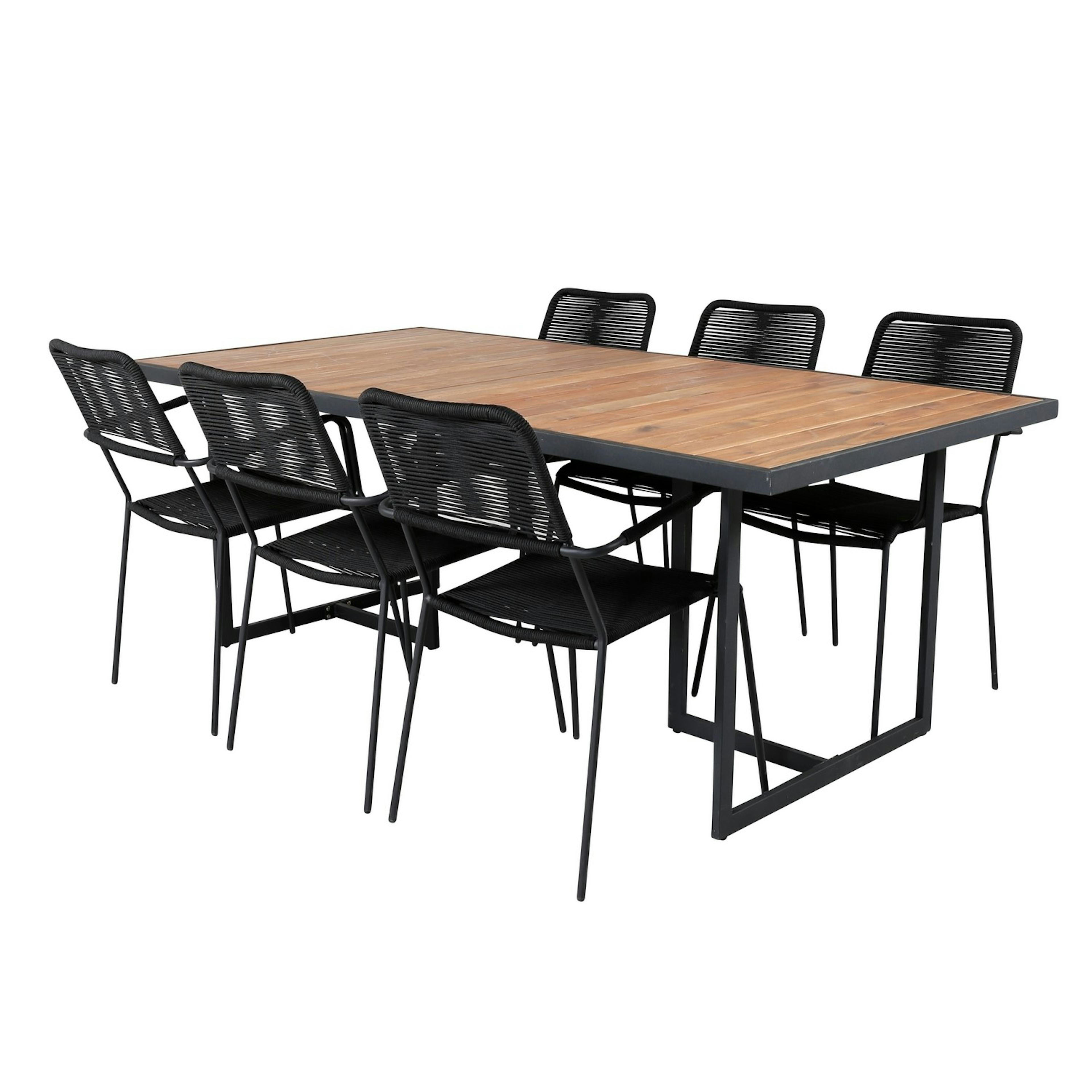 Matgrupp Venture Home King med 6 Lumi Karmstolar